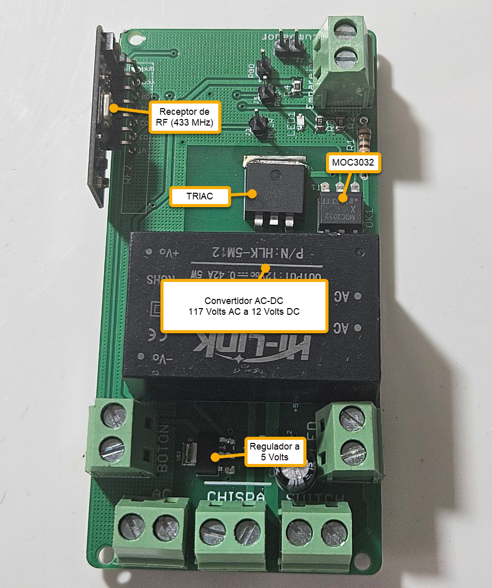 PCB de la chimenea capa top