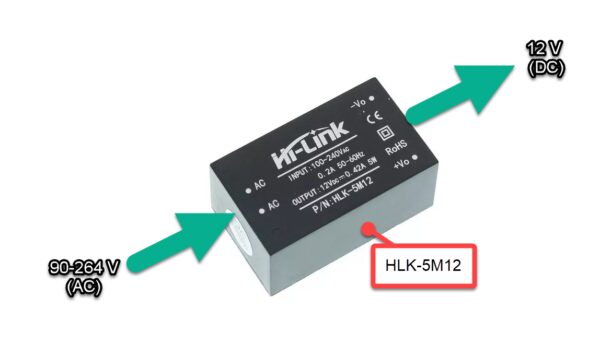 Convertidor AC a DC HLK5M12